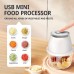 Mojoeagle Electric Food Processors Stainless Steel Portable Electric Food Chopper & Processor - Mini USB Wireless Handheld Garlic Slicer For Vegetables & Meat