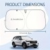 Green orange Automotive windshield shade screens  Reflective Foldable Titanium Silvery Car Sunshade - Front Windshield Sun Protector