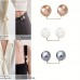 Mojomonster Clothes pins elegant pearl-backed cloths pins: 5 each for white, champagne and light gray