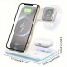 Playmoon Wireless chargers fast wireless charger, 3in1 charging family must carry