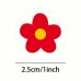 USEA Stickers 500 Count Roll 1-Inch PVC Flower Stickers, Decorative Plant Floral Labels for Gifts, Mobile