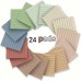 Whitehare Stationery Vintage Style 7.62x7.62 cm Lined Self-Stick Notes, 24 Pads, 720 Sheets High