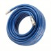 Topelephant Flexible tubes of plastic 15M Blue Flexible Pneumatic PVC Hose with Quick Connector