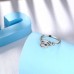 Onlyqueen Jewelry rings Elegant 925 Sterling Silvery 0.5 Carat Moissanite Couple Ring