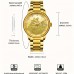 Onlyqueen Watches Ship Luxury Fashion Golden Men Watch with Diamond