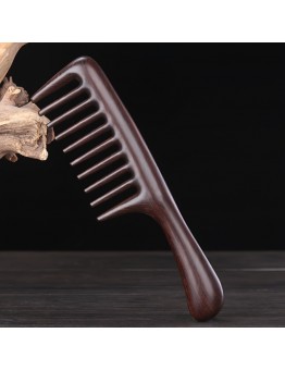 SMILECAT Combs Wide-Tooth Sandalwood Comb for All Hair Types - Anti-Static