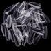 Camelliadiary Artificial fingernails Long Press-On Nails Clear Full Cover Artificial False Nails 100pcs