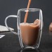 Whitedeer Coffee cups Double-Walled Glass Coffee Mugs with Handles
