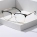 Redzebra Eyeglasses A Pair of Stylish Casual Men'S Metal Frame Glasses with Clear Lenses
