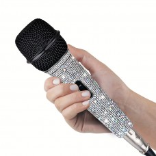 Mojo acorn Microphones  Dynamic Metal Handheld Microphone - Rhinestone Decorated