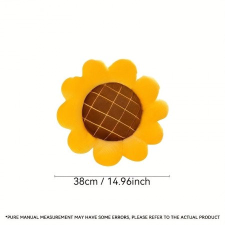 Mojolion Cushions Sunflower Plush Pillow Cushion - Versatile Backrest for Car, Sofa & Home Decor | Perfect Gift for Holidays