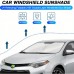 Green orange Automotive windshield shade screens  Reflective Foldable Titanium Silvery Car Sunshade - Front Windshield Sun Protector