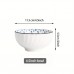 Aerial baby Bowls ceramic bowl set of 6 style tableware rice bowl noodle for family meals 6pcs