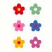 USEA Stickers 500 Count Roll 1-Inch PVC Flower Stickers, Decorative Plant Floral Labels for Gifts, Mobile