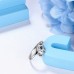 Onlyqueen Jewelry rings Elegant 925 Sterling Silvery 0.5 Carat Moissanite Couple Ring