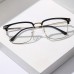 Redzebra Eyeglasses A Pair of Stylish Casual Men'S Metal Frame Glasses with Clear Lenses