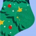 Smilesky Socks 3 Pair Of Men's Christmas Tree Pattern Crew Socks, Comfy Breathable
