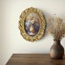 Firstcity Picture Frames Lightweight Elegant Vintage Resin Oval Frame for Wall Decoration - Vertical, No Power Required