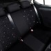 Supermonster Fitted automotive seat covers  Luxury Black Diamond Car Seat Covers Set - Premium Fit, Durable Polyester, Easy Care