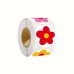 USEA Stickers 500 Count Roll 1-Inch PVC Flower Stickers, Decorative Plant Floral Labels for Gifts, Mobile
