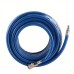 Topelephant Flexible tubes of plastic 15M Blue Flexible Pneumatic PVC Hose with Quick Connector