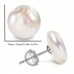 Vowsea Ear studs Timeless, Elegant Freshwater Pearl Stud Earrings for Women 2pcs
