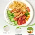 Whitedeer Disposable table plates 50-Pack White Paper Plates for Camping and Dining, Biodegradable