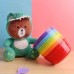 SMILECAT Bowls 18pcs Set of Colorful Reusable Plastic Bowls Unbreakable