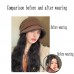 Pink planet Hat wig one fashionable female models new fall and winter plush cap wig female long hair simulation hair wig cap