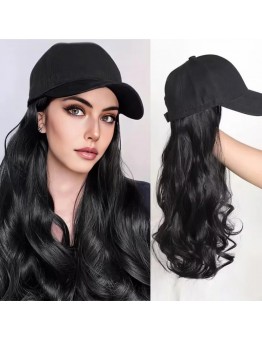 Gome Wig female duck tongue cap simulation long hair big wave one Europe and the United States fashion hat wig cap