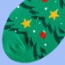 Smilesky Socks 3 Pair Of Men's Christmas Tree Pattern Crew Socks, Comfy Breathable