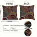 Nicespce Seat Cushions Aboriginal Art Polyester Throw Pillow Covers, Decorative Cushion Cases with Hidden Zipper, Double-Sided Design for Home Decor 2pcs