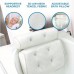 Firstcity Bath pillows Machine Washable Adjustable Bath Pillow with Supportive Neck and Back Cushion, Polyester, Drying Hook, Ideal for Bathtub, Personal Care, Bathroom Accessories
