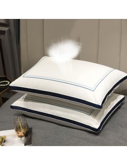 Mojoluck Pillows Luxurious Cervical Support Pillow - Breathable, Skin-Friendly, Fluffy Design for Side & Back Sleepers - Premium Hotel-Quality, Down Alternative, Hypoallergenic, and Ergonomic Sleeping Companion for Ultimate Comfort and Support 2pcs