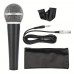 Airshark Microphones Professional Metal SM58LK Wired Cardioid Voice Dynamic Handheld Microphone with 6.35mm XLR Cable for Stage Performance