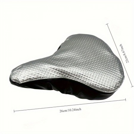 Oneour Bicycle saddle covers Ultra-Comfort Silvery Bike Seat Cover - Waterproof, Dustproof & Sun-Protective