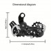 Aimoon Bicycle parts namely derailleurs Aluminum Alloy Universal Fit Rear Derailleur for Mountain