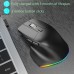 NORTH DEER Computer mouse Wireless Gaming Mouse with RGB Lighting - Rechargeable, Wireless Enabled