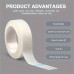 Fruitoday Adhesive bandages 12 Rolls Micropore Medical Tape for Eyelash Extension, Adhesive Fabric Tape