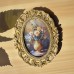 Firstcity Picture Frames Lightweight Elegant Vintage Resin Oval Frame for Wall Decoration - Vertical, No Power Required