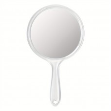 Firstcity Hand mirrors Portable Double-Sided Handheld Mirror Magnifying Glass Surface, Polished Finish Plastic Frame, Dresser Mount, Travel