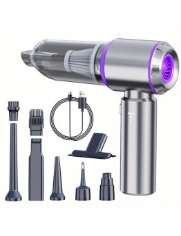 Stonetiger Hand-held vacuum cleaners Brushless Motor 16000Pa High-Suction 4-in-1 Handheld Car Vacuum Cleaner, Portable Air Purifier, Rechargeable Li-ion Battery, USB Charging, 3-Mode Powerful Suction, Detachable Crevice Tool