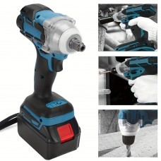 Aireagle Electrical drills Brushless Impact Rattle Gun 21V 1/2" Wrench Tool With 2 Batteries And Socket Case Set With Drill And Screwdriver