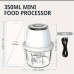 Mojoeagle Electric Food Processors Stainless Steel Portable Electric Food Chopper & Processor - Mini USB Wireless Handheld Garlic Slicer For Vegetables & Meat