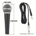 Airshark Microphones Professional Metal SM58LK Wired Cardioid Voice Dynamic Handheld Microphone with 6.35mm XLR Cable for Stage Performance