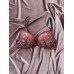 Oraclebone Bras Romantic Floral Embroidered Lace Push-Up Bra - Retro Style with Underwire