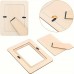 Zonelucky Picture Frames 20-Pack Unfinished Wooden Picture Frames 5x7 - Horizontal Tabletop Display