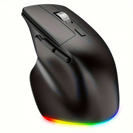 NORTH DEER Computer mouse Wireless Gaming Mouse with RGB Lighting - Rechargeable, Wireless Enabled