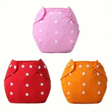 Groworld Baby diapers 3pcs Soft Cloth Pure Baby Diapers Elastic Cute Suitable for Children Over 3 Years 