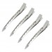 Lovemoon Hairdressing duckbill clip hand push corrugated clip zoning clip hair clip hair root fluffy clip positioning clip perm coloring hair a word clip 4pcs
